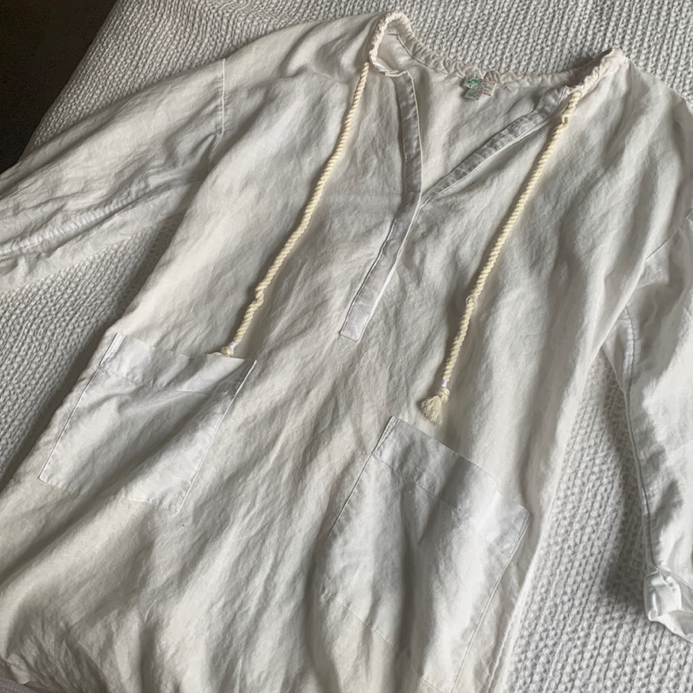 JCrew Linen Coverup Dress